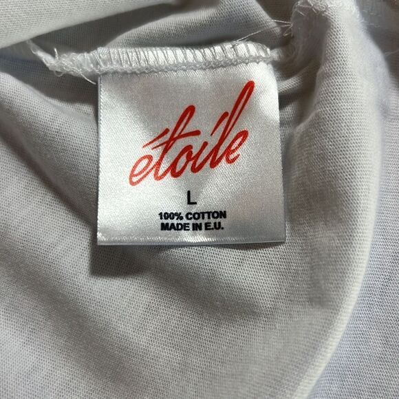 ETOILE Women’s Mother Graphic Short Sleeve Tee Shirt White Size Large - Picture 9 of 10